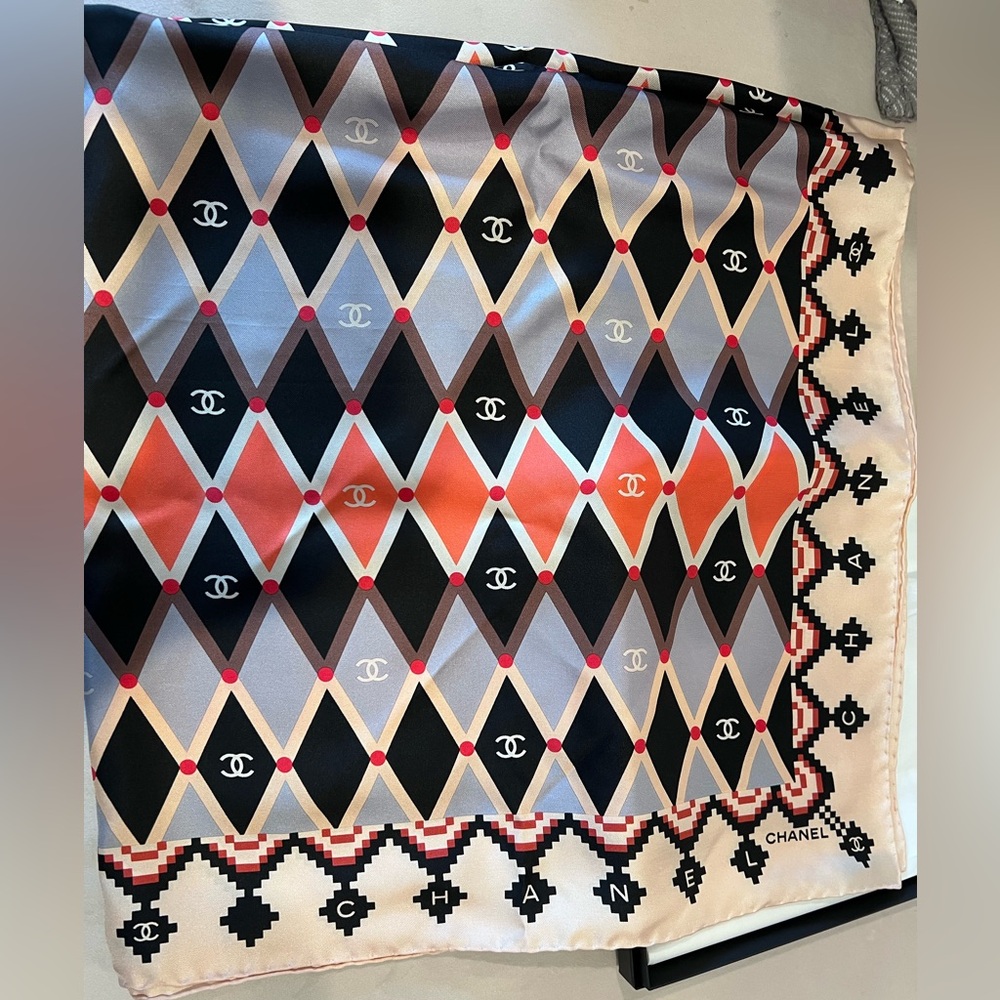 Chanel Silk Scarf 90cmx 90cm